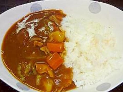 春キャベツで野菜たっぷりカレーライス